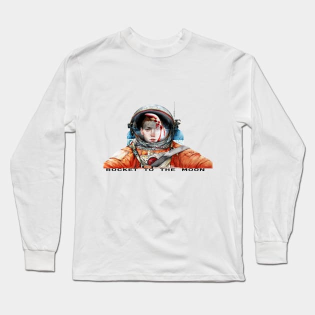 Rocket to the Moon Long Sleeve T-Shirt by Julepe